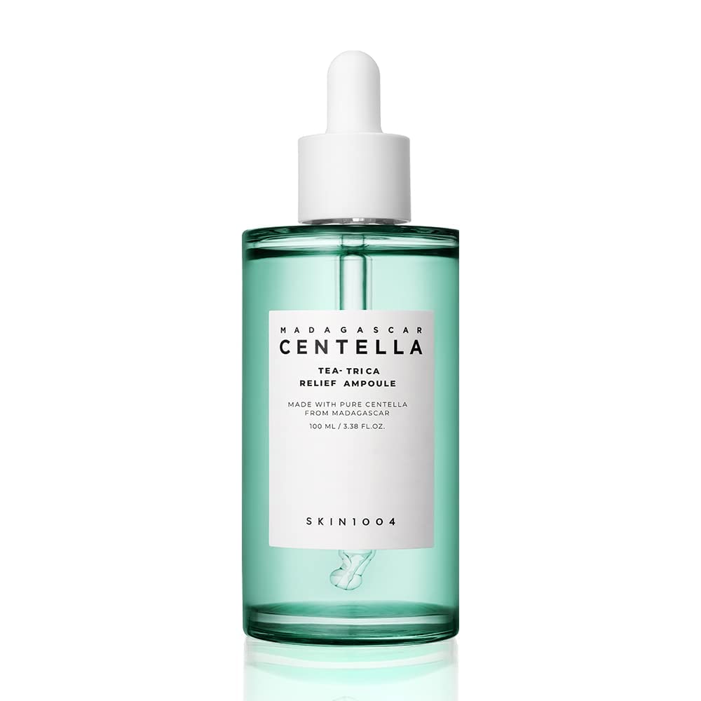 Ampoule SKIN1004 Tea-Trica Relief 100ml (3.38 fl. oz), Hydratation Apaisante pour Peaux Sensibles