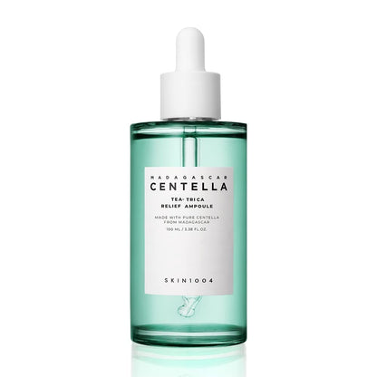 Ampoule SKIN1004 Tea-Trica Relief 100ml (3.38 fl. oz), Hydratation Apaisante pour Peaux Sensibles