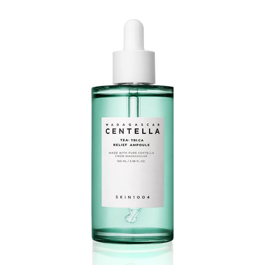 Ampoule SKIN1004 Tea-Trica Relief 100ml (3.38 fl. oz), Hydratation Apaisante pour Peaux Sensibles